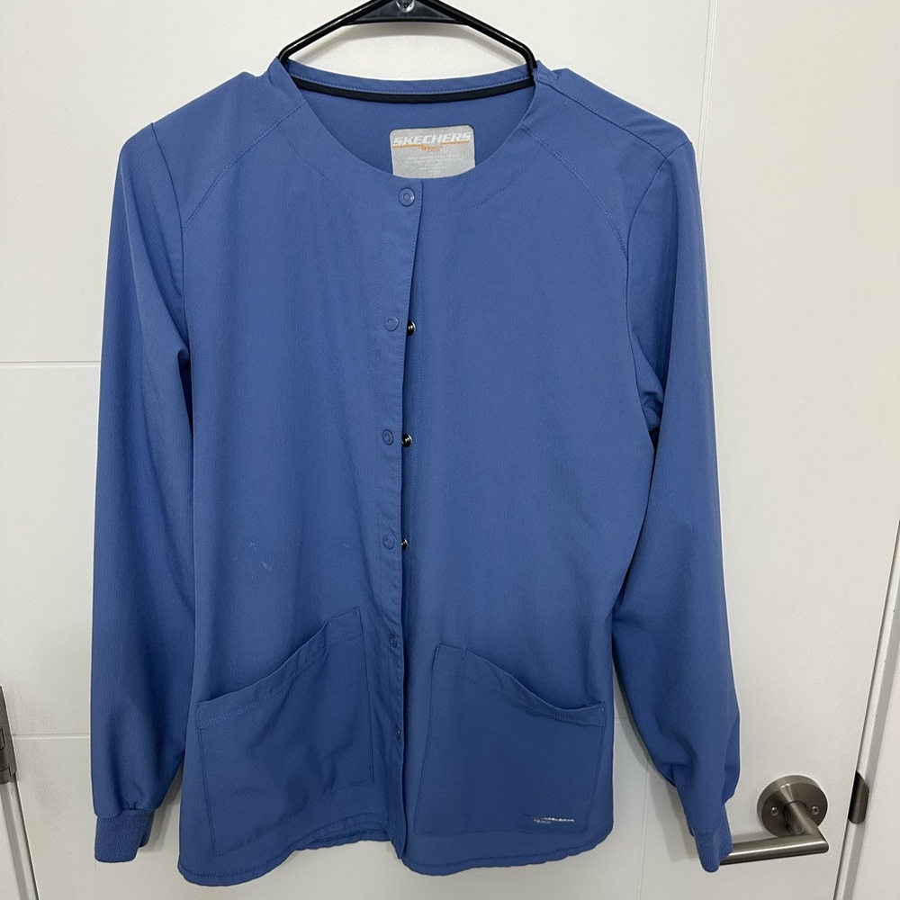 Skechers by Barco Women's Ceil Blue Scrub Set